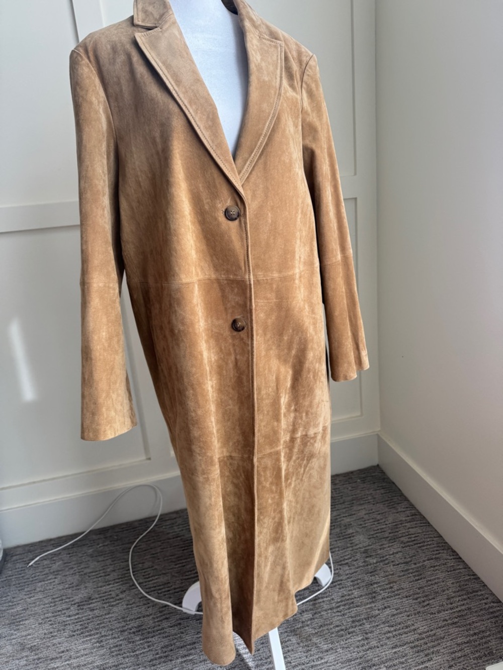 Zara Leather Collection Suede Coat in Tan - Picture 5 of 12